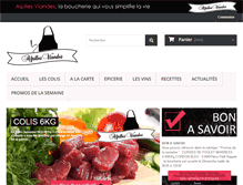 Tablet Screenshot of boucherie-alpillesviandes.com